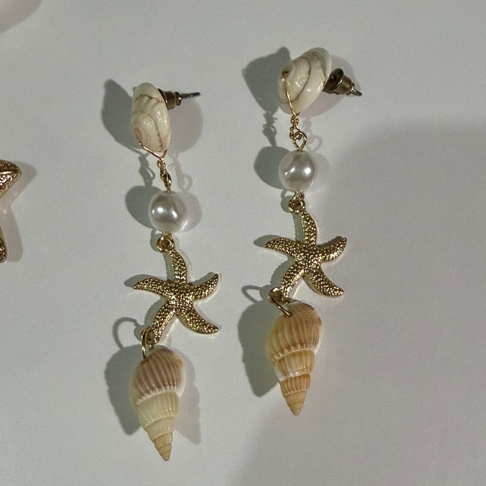 Starfish and Shell Jewelry Set - Picture 4 of 6